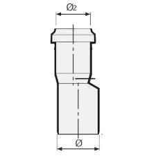 Переход эксцентрический D40x32 Sinikon