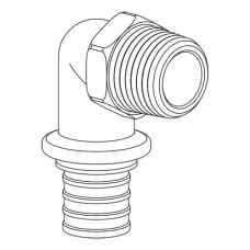 RAUTITAN Переходник с наружной резьбой 50-R 1 1/4 (RX) REHAU